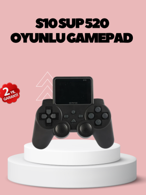 HDMI TV Bağlantılı Orijinal S10 Gamepad 520 Oyunlu 2025 Seri Oyun Konsolu