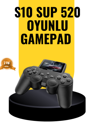 2025 A Kalite S10 Gamepad 520 Oyunlu TV Bağlantılı Retro Atari Konsolu