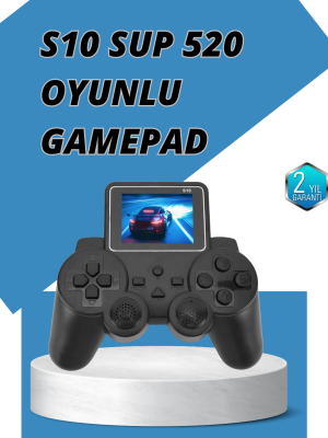S10 Gamepad HDMI TV Bağlantılı 520 Klasik Retro Oyun 2025 Seri Orijinal