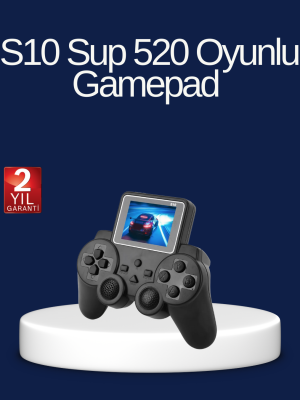 2025 S10 Gamepad 520 Klasik Retro Oyunlu TV Bağlantılı A Kalite Orijinal