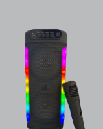 RGB Işıklı Çift Hoparlörlü Taşınabilir Bluetooth Speaker ve Mikrofon - Görsel 4