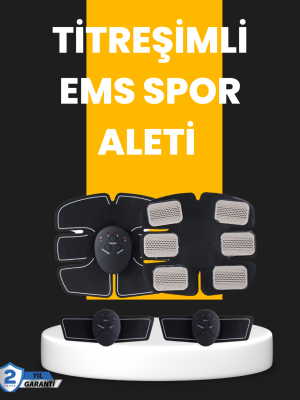 Titreşimli EMS Spor ve Fitness Cihazı Karın Kası Kol Bacak 2025 Model