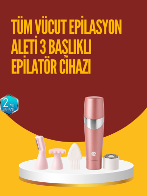 Acısız ve Hassas Tüy Temizleme Cihazı – 3 Başlıklı
