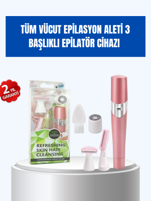 Pürüzsüz Cilt İçin Çok Fonksiyonlu Epilasyon Aleti