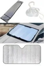 Araç Ön Cam Güneşlik UV ve Isı Koruma Katlanabilir Toyota Corolla Skoda Superb Dacia Duster Ford Focus - Görsel 4