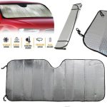 Araç Ön Cam Güneşlik UV ve Isı Koruma Katlanabilir Toyota Corolla Skoda Superb Dacia Duster Ford Focus - Görsel 3