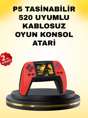 P5 Retro GamePad 520 Oyunlu TV ve Elde Oynanabilir Konsol