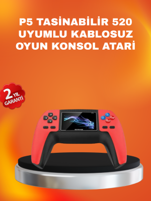 Uzun Pil Ömürlü 520 Oyunlu P5 Retro Konsol