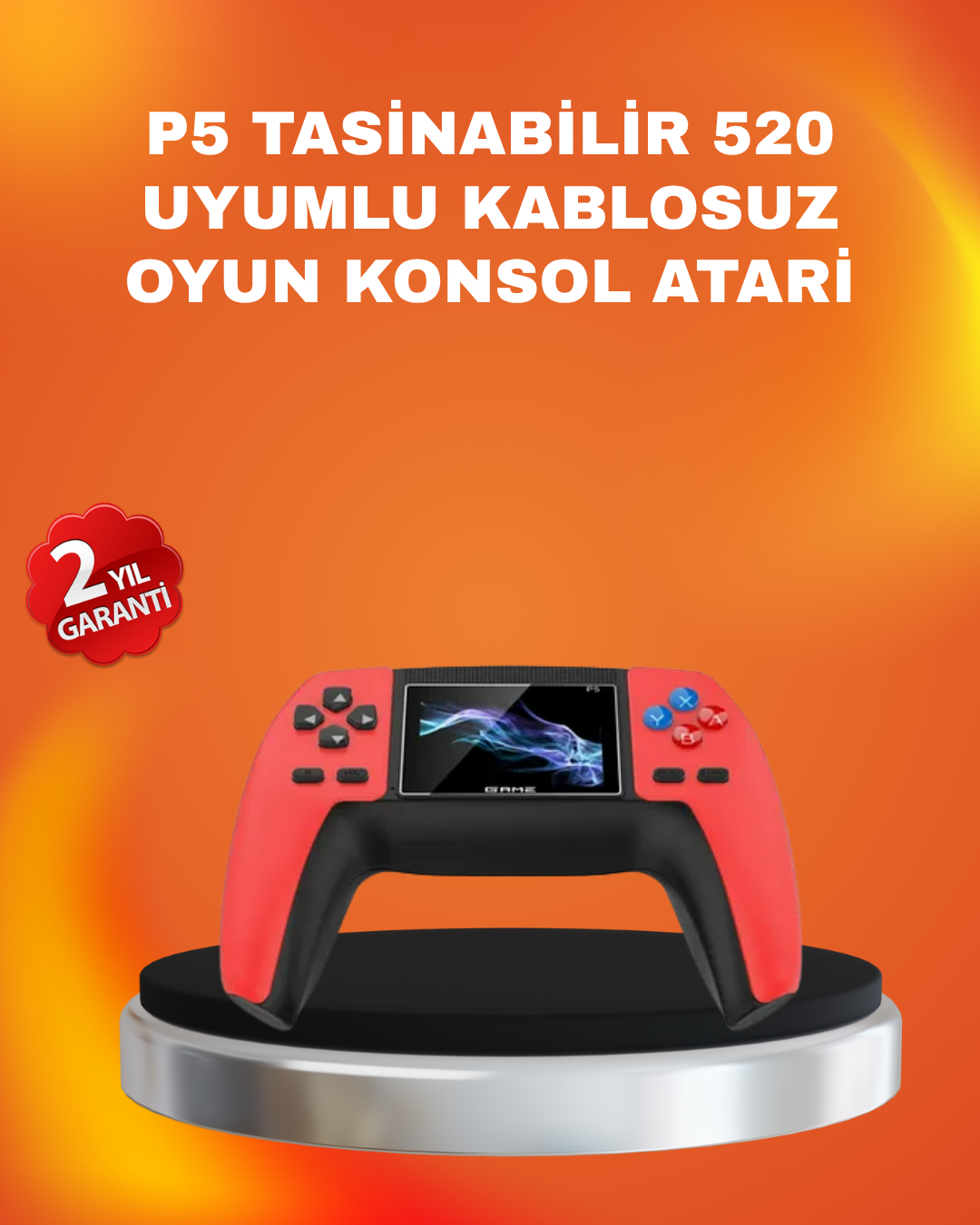 1210942_4-47.png Uzun Pil Ömürlü 520 Oyunlu P5 Retro Konsol - Görsel 1