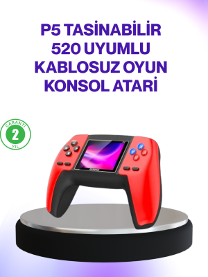 520 Klasik Oyunlu P5 Retro Elde Taşınabilir Konsol