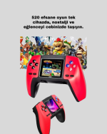 P5 Retro GamePad 520 Oyunlu Taşınabilir Oyun Konsolu - Görsel 2