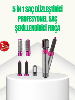 5’i 1 Arada Profesyonel Saç Şekillendirici Tek Cihazla Sınırsız Stil