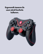 Profesyonel Oyuncu Kablosuz Gamepad Çoklu Cihaz Desteği - Görsel 3