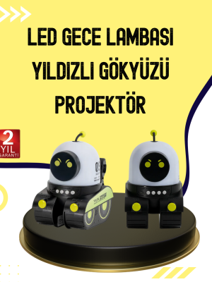 Otomatik Döner Slaytlı Üç Parlaklık Ayarlı Projektör Lamba