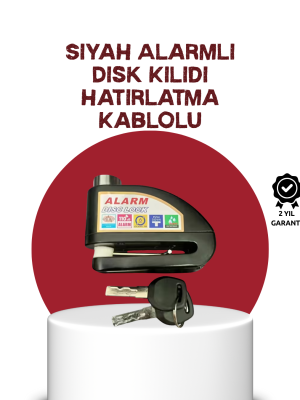 Güvenlik Sensörlü Alarmlı Disk Kilidi Motosiklet ve Bisiklet İçin