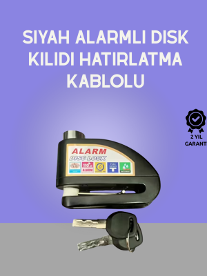 Yüksek Sesli 110dB Çelik Disk Kilidi Su Geçirmez