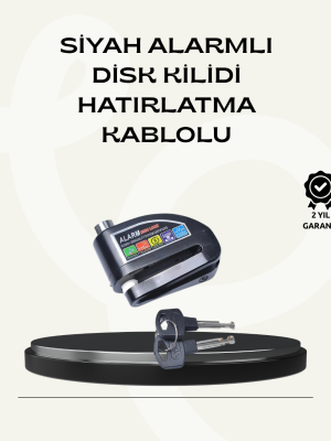 Çift Modlu 110dB Alarmlı Disk Kilidi Suya Dayanıklı