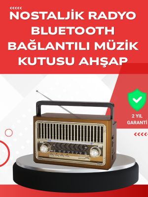 USB ve Hafıza Kart Girişli Radyo Hoparlör