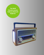 USB ve Hafıza Kart Girişli Radyo Hoparlör - Görsel 2