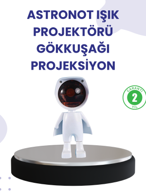 Dekoratif Gün Batımı Işığı – Astronot Figürlü