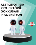 360° Ayarlanabilir Başlıklı Astronot Gece Lambası