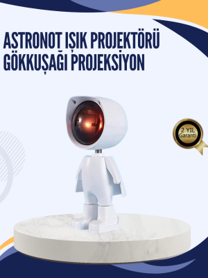 Gün Batımı Efekti Sunan Astronot LED Masa Lambası