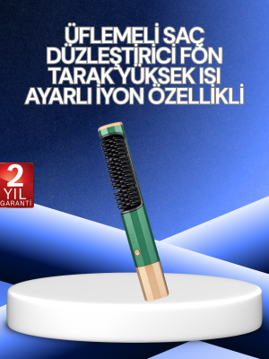 3’ü 1 Arada Saç Şekillendirme Seti – Kurutma, Düzleştirme, Tarama