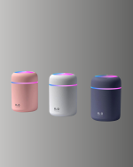 ABS Gövdeli 300ml USB Nemlendirici – Beyaz, Gri, Pembe Renk - Görsel 3