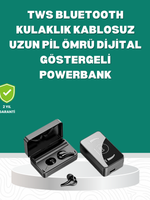 Ayna Tasarımlı Şarj Kutulu Bluetooth 5.1 Kulaklık