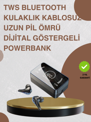 Bluetooth 5.1 Kablosuz Kulaklık – 3500 mAh Şarj Kutulu