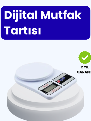 Dijital Mutfak Terazisi 10kg Kapasiteli 1g Hassasiyetli