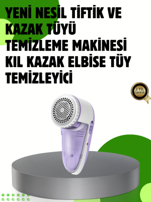 Pamuk Tiftik Tüy Temizleme Makinesi 5W – 3 Bıçaklı Sistem