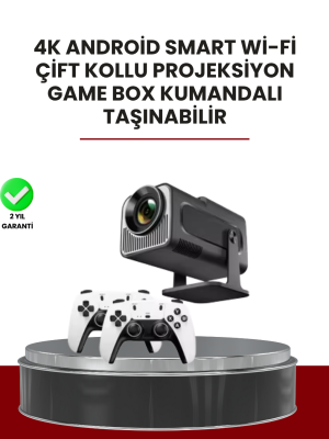 Taşınabilir Full HD Projektör - 1 GB RAM, 8 GB Hafıza