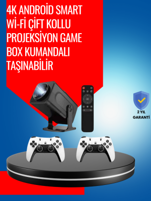 1.5 KG Ağırlığında, 4500 Retro Oyunlu Multimedya Projektör