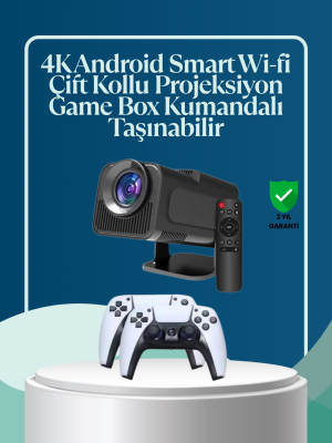 450 ANSI Lümen, 4K Destekli Kompakt Ev Projektörü