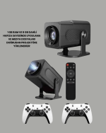 HCS350pro 1080P Full HD Taşınabilir Android Projektör - Görsel 3