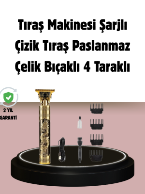 Şarjlı Titanyum Bıçaklı Saç Kesme Makinesi