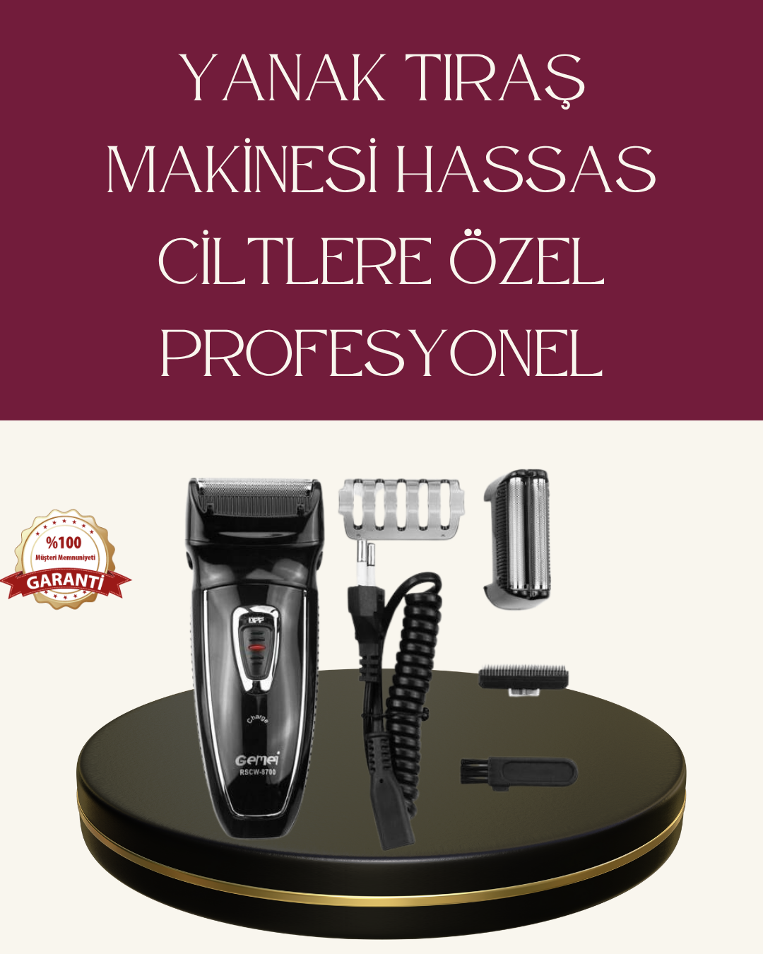 1211108_4-19.png Erkekler İçin Folyo Başlıklı Tıraş Makinesi - Görsel 1