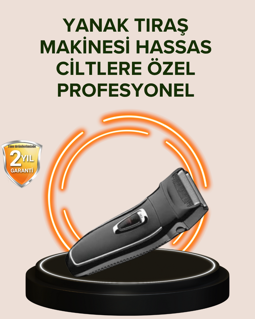 1211110_2-20.png Şarj Göstergeli Yıkanabilir Erkek Tıraş Makinesi - Görsel 1