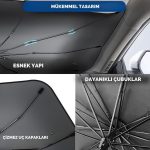Renault Symbol, Dacia Sandero, Opel Corsa, Ford Ka, Peugeot 208 Uyumlu Oto Şemsiye - Görsel 2