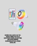 Bluetooth Bağlantılı RGB LED Ampul – Şık ve Fonksiyonel - Görsel 5