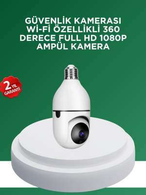 1080P Gece Görüşlü Ampul Güvenlik Kamerası – Kablolu ve Kablosuz Seçenekli