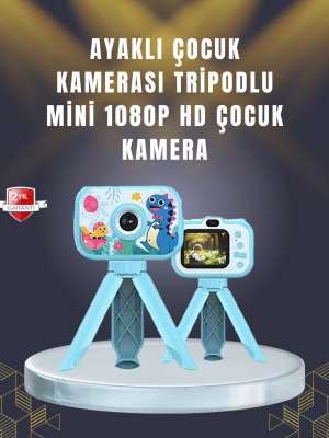 2 inç Ekranlı Çocuk Kamerası – Çizgi Film Efektli ve Müzik Çalar Özellikli