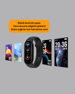 iOS ve Android Uyumlu Akıllı Bileklik – Çok Fonksiyonlu Kullanım - Görsel 3