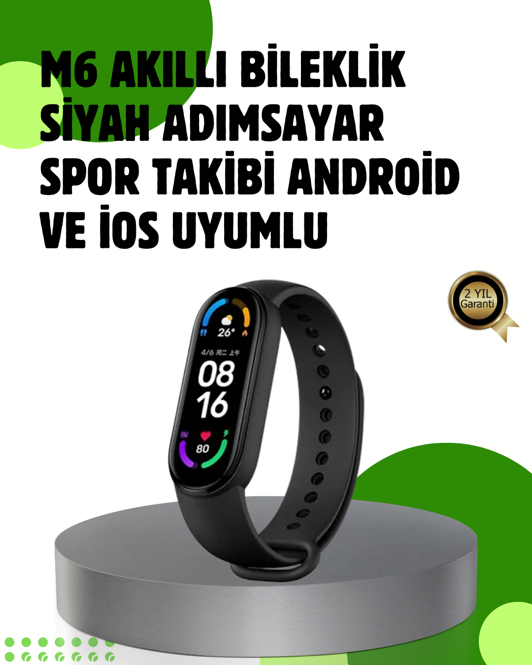 1211167_1-13.png Bluetooth 5.0 Akıllı Bileklik – Kalp, Uyku ve Aktivite Takibi - Görsel 1