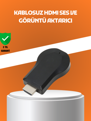 Yazılım Gerektirmeyen Kablosuz Mirroring Adaptörü – 1080p HD Görüntü Kalitesi
