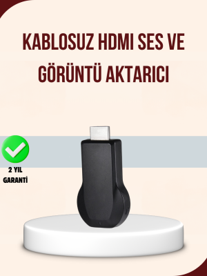 HDMI Kablosuz Ekran Alıcısı – iOS, Android, Mac, PC Uyumluluğu