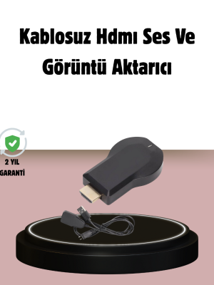 1080p Ultra HD Kablosuz Ekran Yansıtma Dongle – Miracast / AirPlay / DLNA