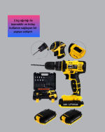 Ergonomik Tasarımlı 12V Matkap | 2 Vitesli, LED Aydınlatmalı ve Dayanıklı - Görsel 4