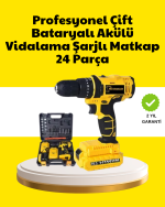 Çift Bataryalı 12V Akülü Matkap | 10 mm Metal, 20 mm Ahşap Delme Kapasitesi
